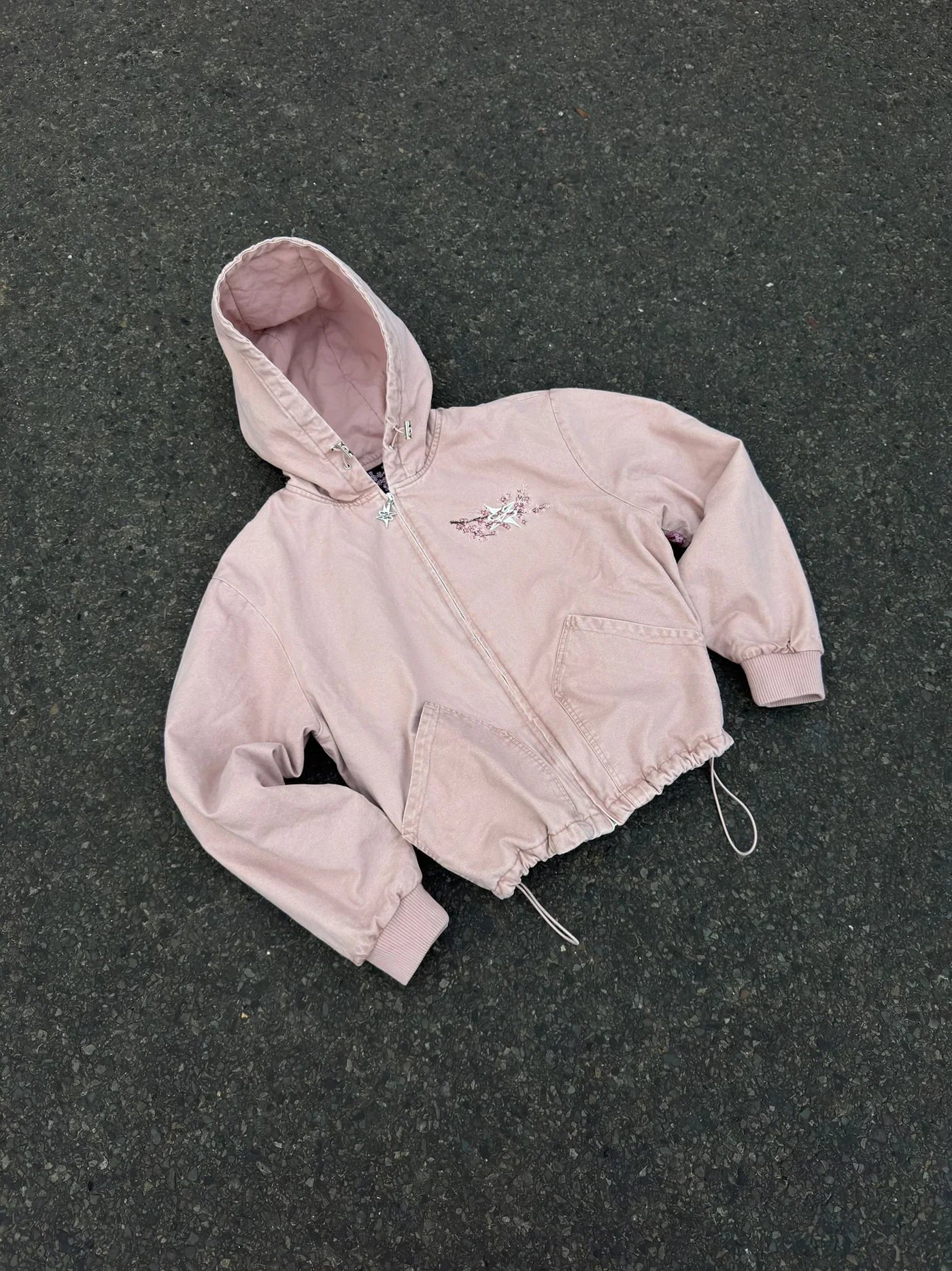 Cherry Blossom Embroidered Jacket