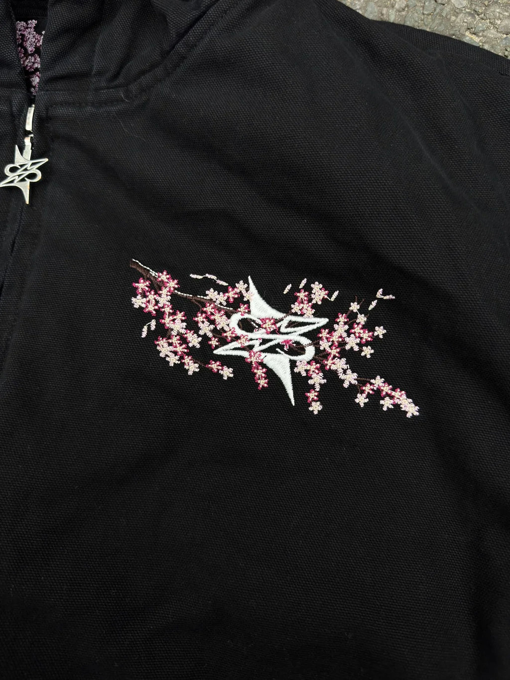 Cherry Blossom Embroidered Jacket