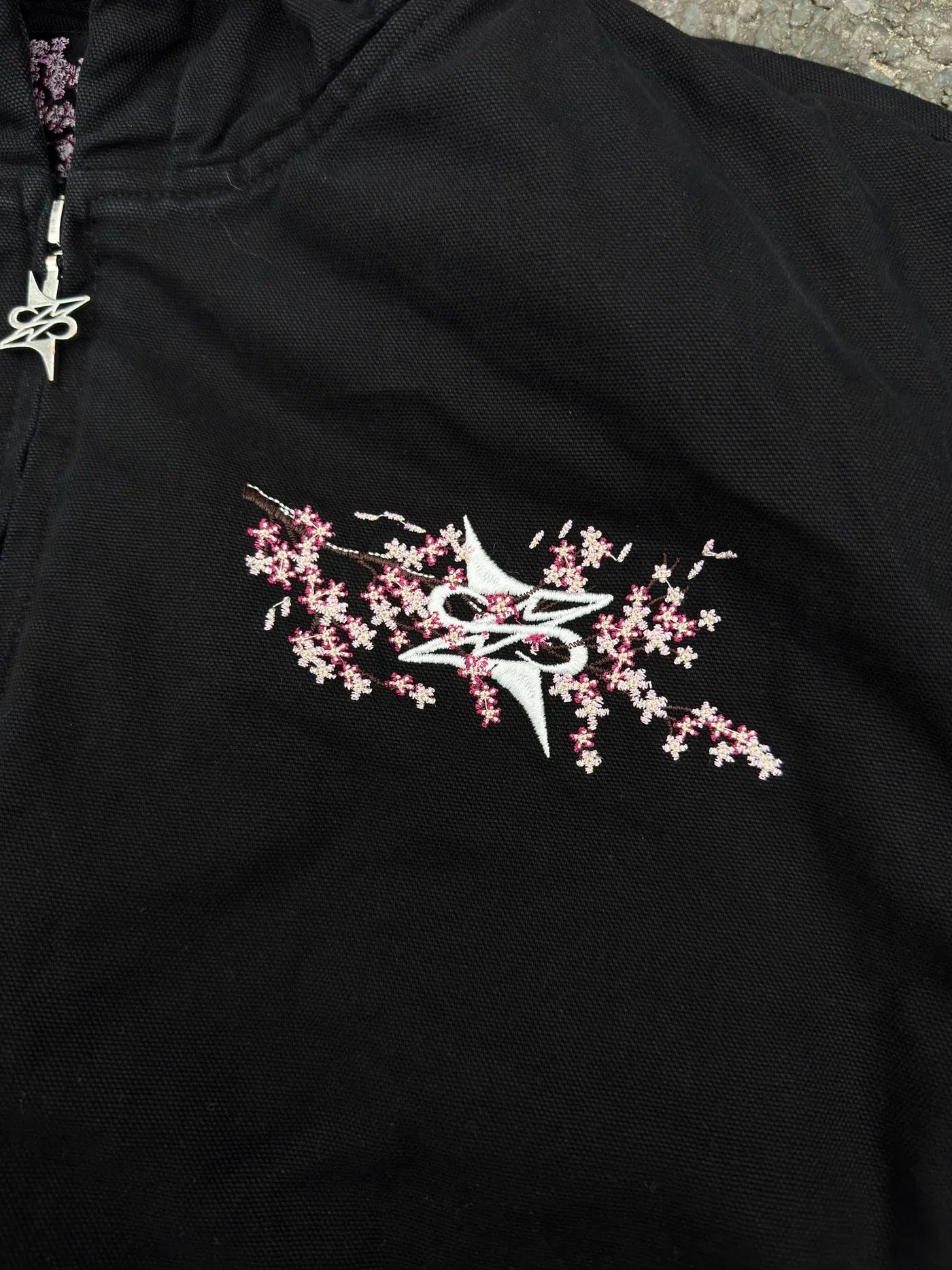 Cherry Blossom Embroidered Jacket